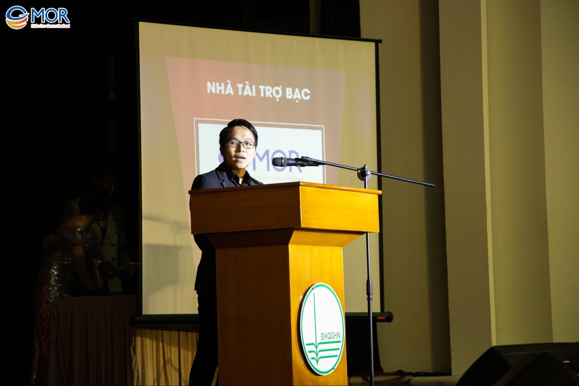 Mr. Vu Van Tu - CEO of MOR Software gave a speech at the Tôi bản lĩnh competition - VNU University of Engineering and Technology
