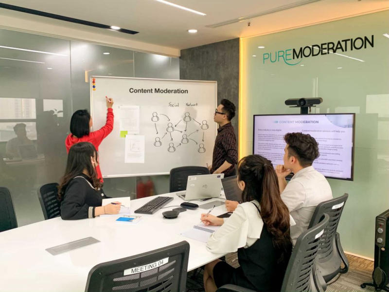 Pure Moderation delivering Content Moderation, AI Training, Customer Support, Game Management